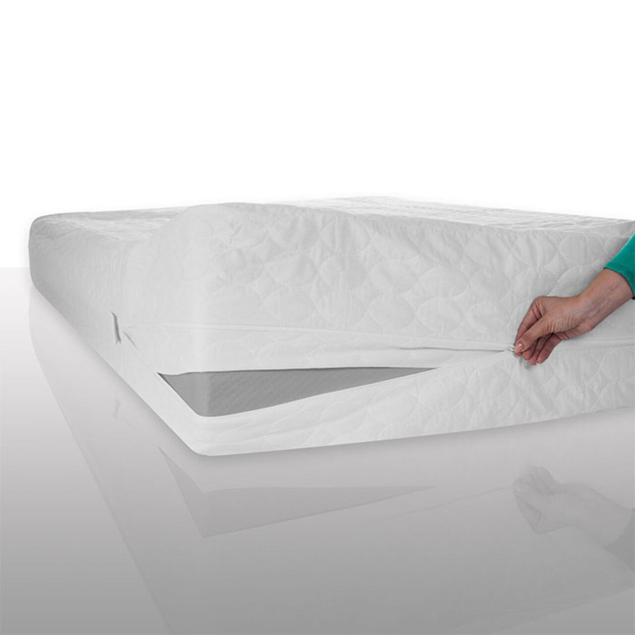 Remedy Cotton Bed Bug Mite Mattress Protector Queen Waterproof Encased